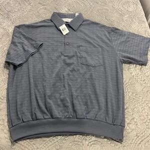 Palmland Classics Mens XL grandfather Banded Bottom Mob gangster Polo Shirt